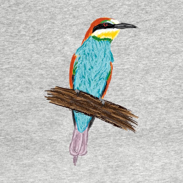 Nice Artwork showing an European Bee-Eater V by JDHegemann